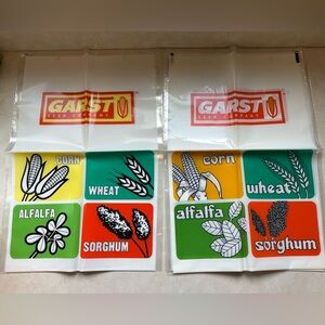 Garst Seed Company Promotional Plastic Bags (Lot Of 6)